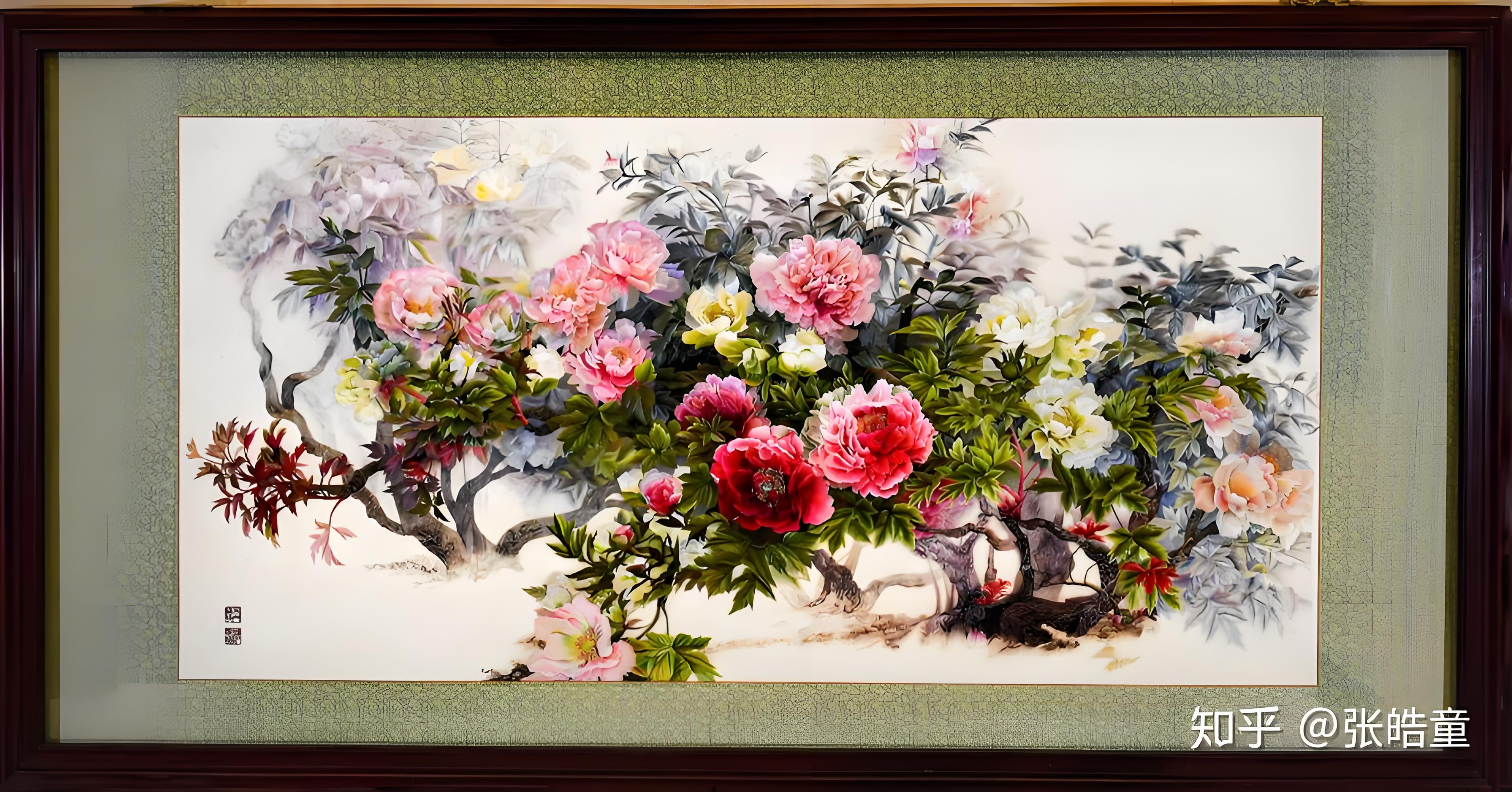 湘绣双面绣屏风 30cm